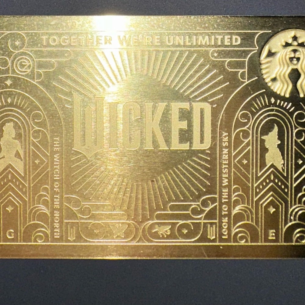 Starbucks LIMITED TIME ONLY RARE WICKED CARD